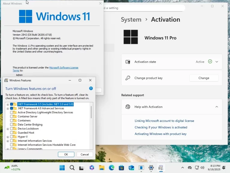 Windows 11 AIO v25H2 Build 26200.6718 16in1 – No TPM PreActivated