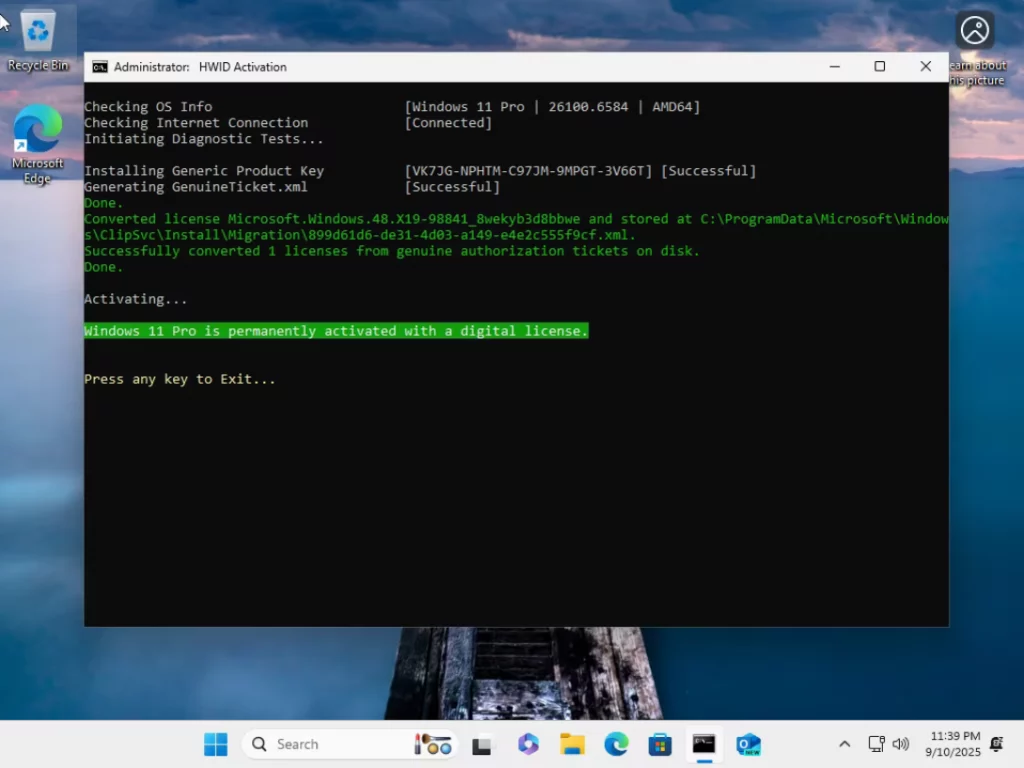 Windows 11 Pro v24H2 Build 26100.6584 No TPM PreActivated ScreenShot 3
