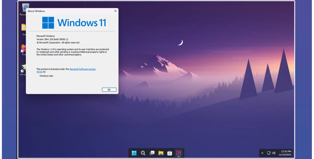 Canary 11 26H1 MPB 5