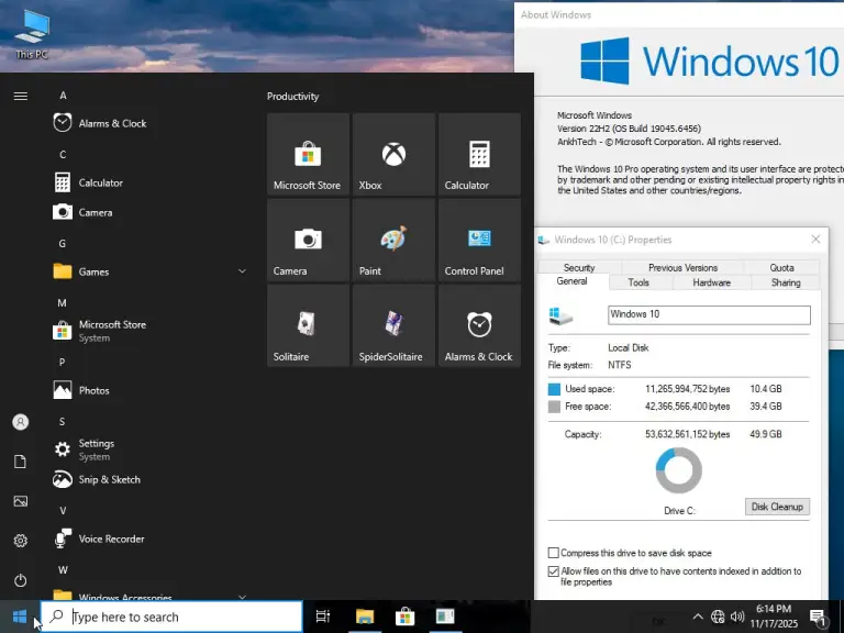 Windows 10 Pro Lite SuperLite v22H2 by Ankh Tech 6 Windows 10 Pro Lite SuperLite v22H2 by Ankh Tech 6
